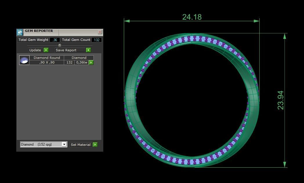 Minimalist Ring 521 3D print model_5