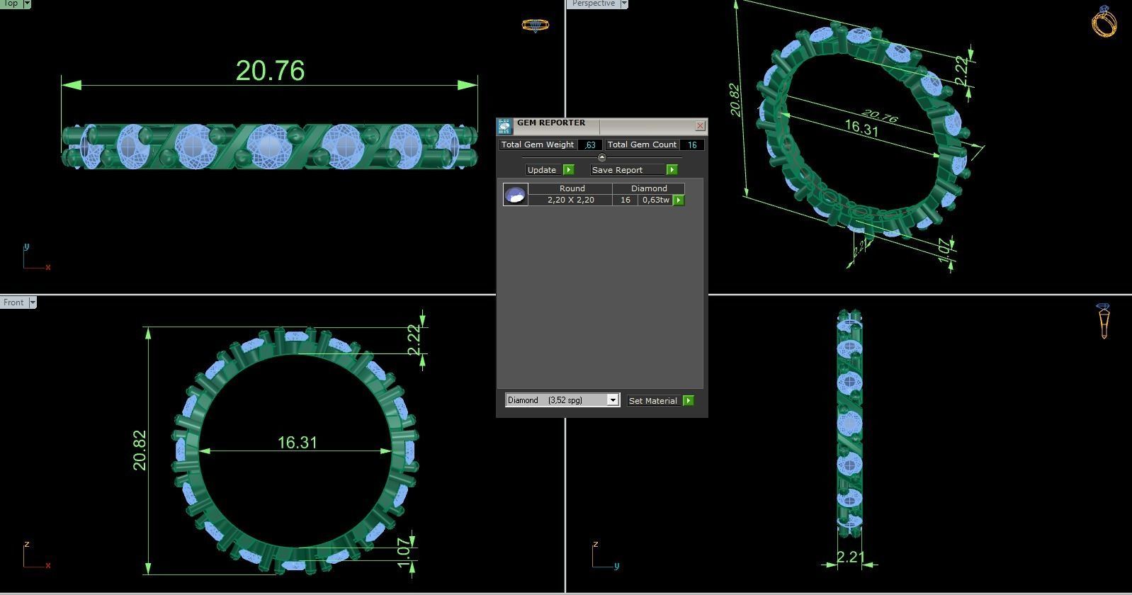 Minimalist Ring 549 3D print model_5