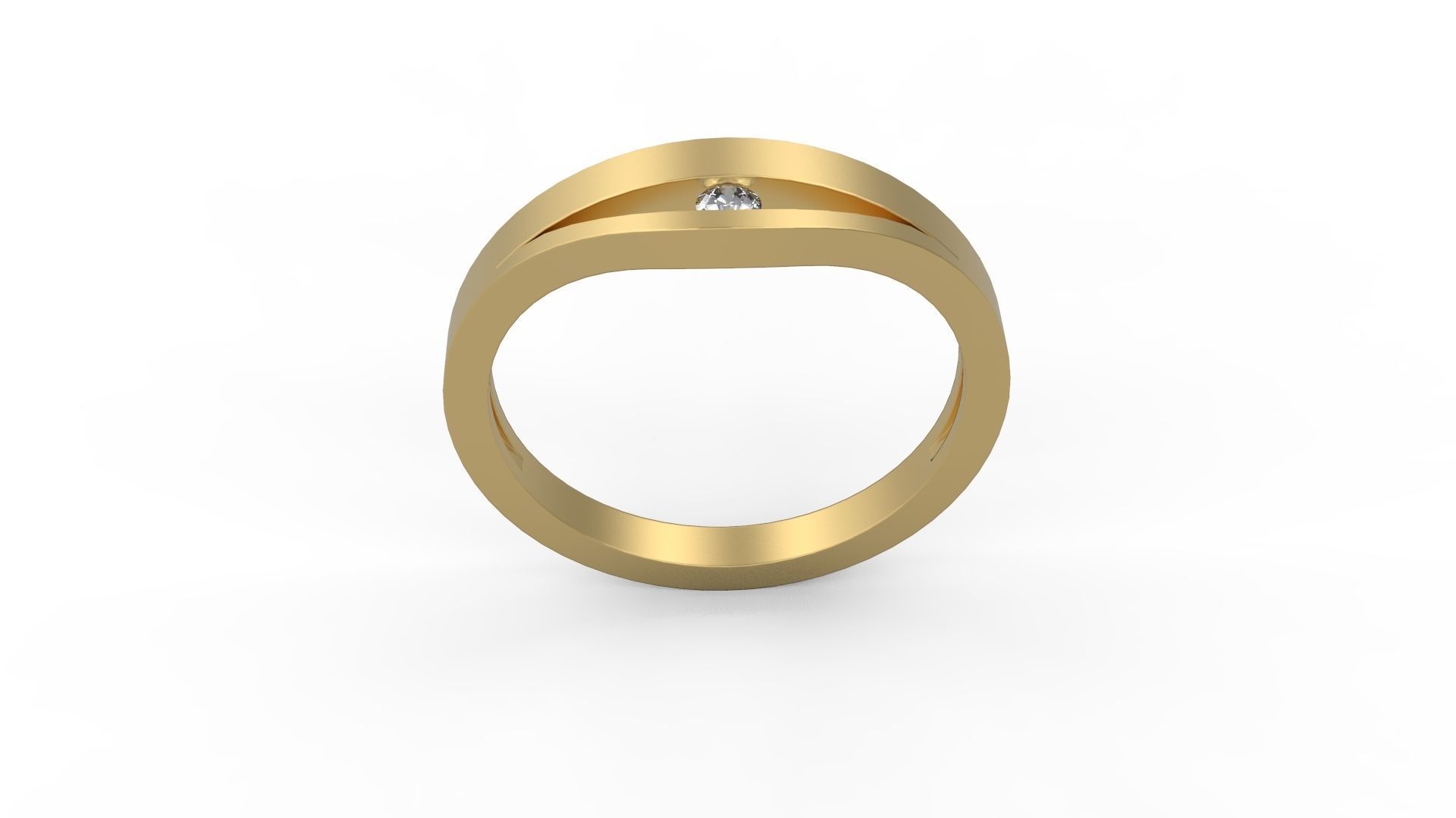 Minimalist Ring 546 3D print model_3