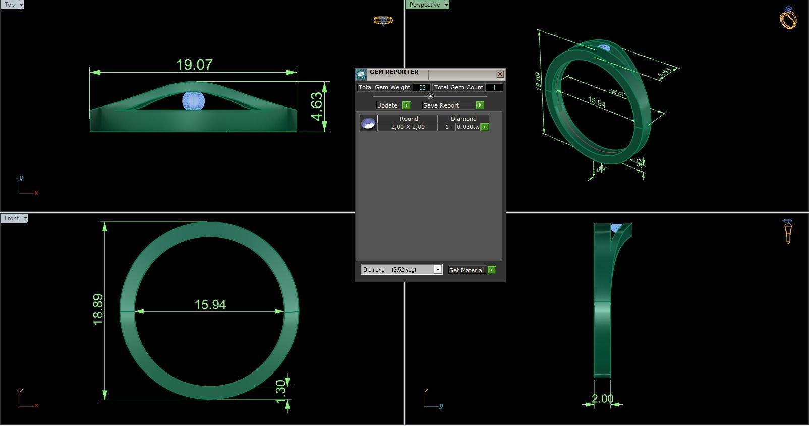 Minimalist Ring 546 3D print model_5