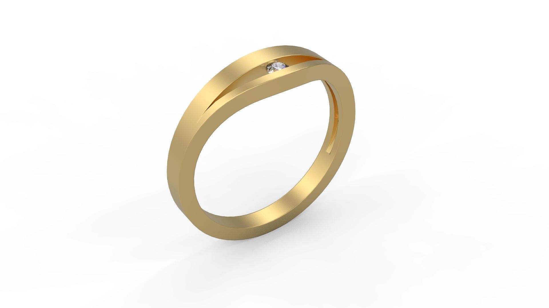 Minimalist Ring 546 3D print model_1