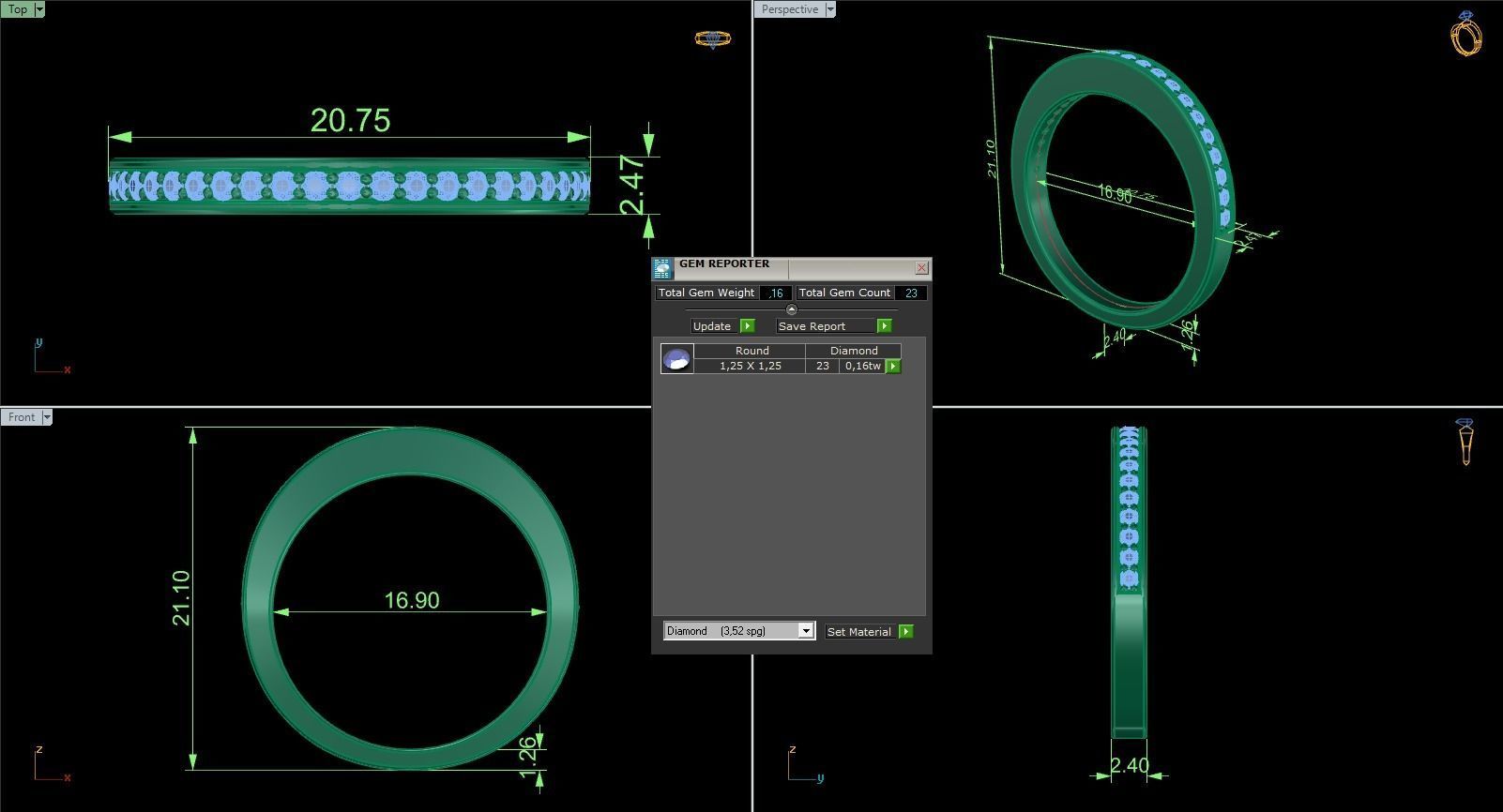 Minimalist Ring 541 3D print model_8