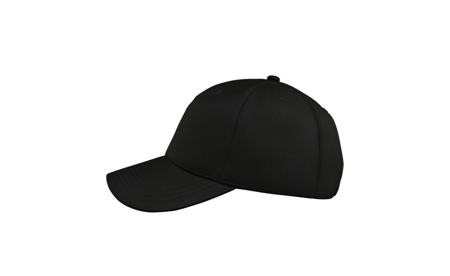 Black Cap Low-poly 3D model_8