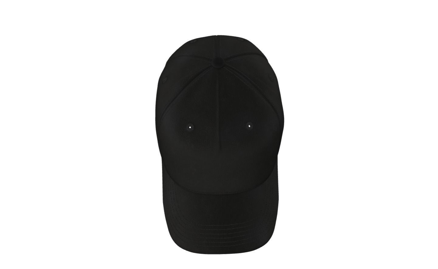 Black Cap Low-poly 3D model_4