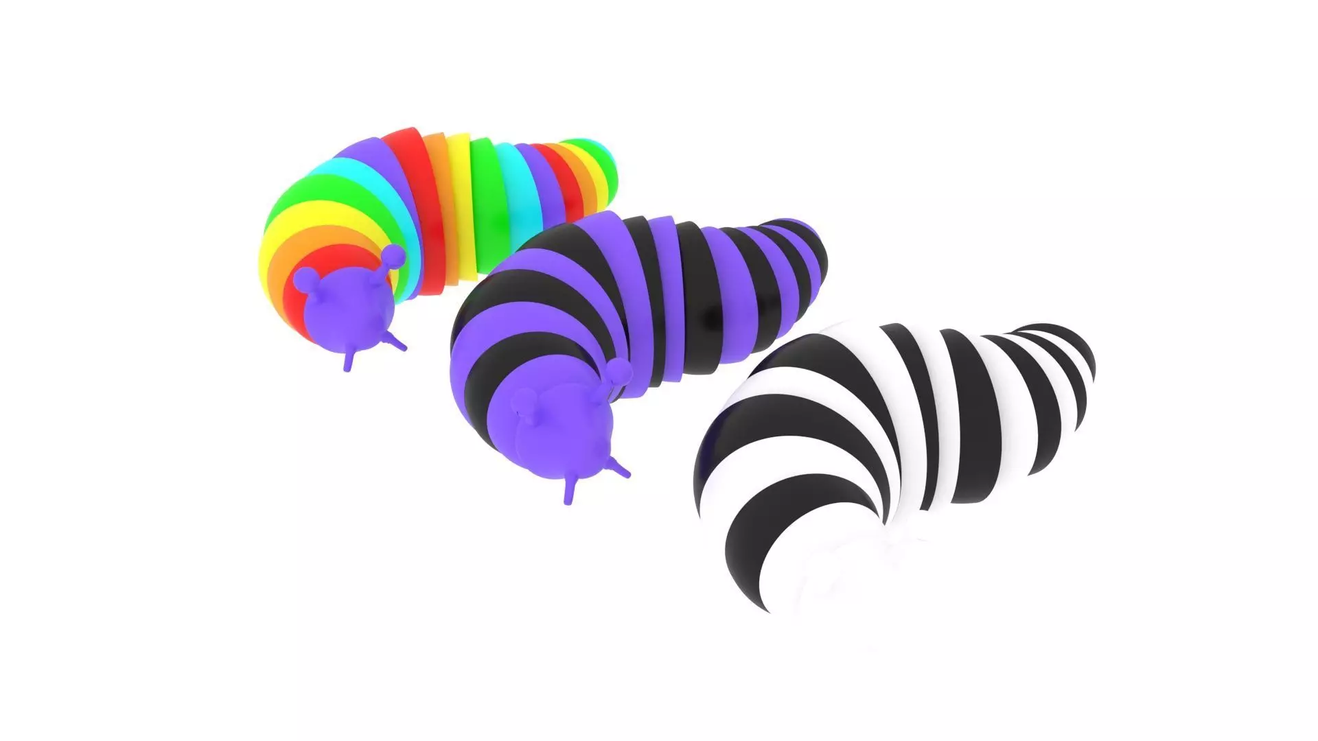 Fidget Slugs 3D model