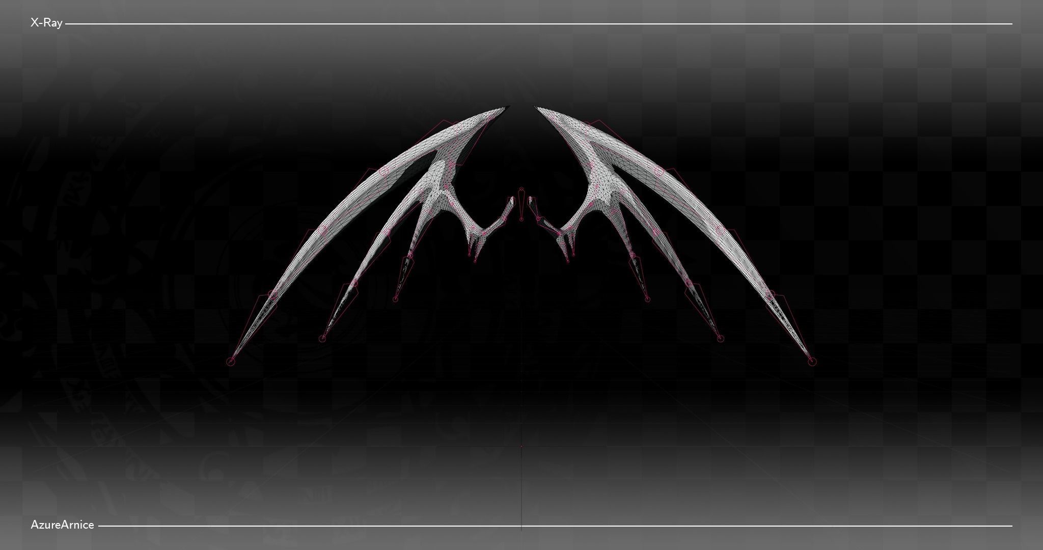 Highschool DxD - Devil Wings MMD Model Free low-poly 3D model_2