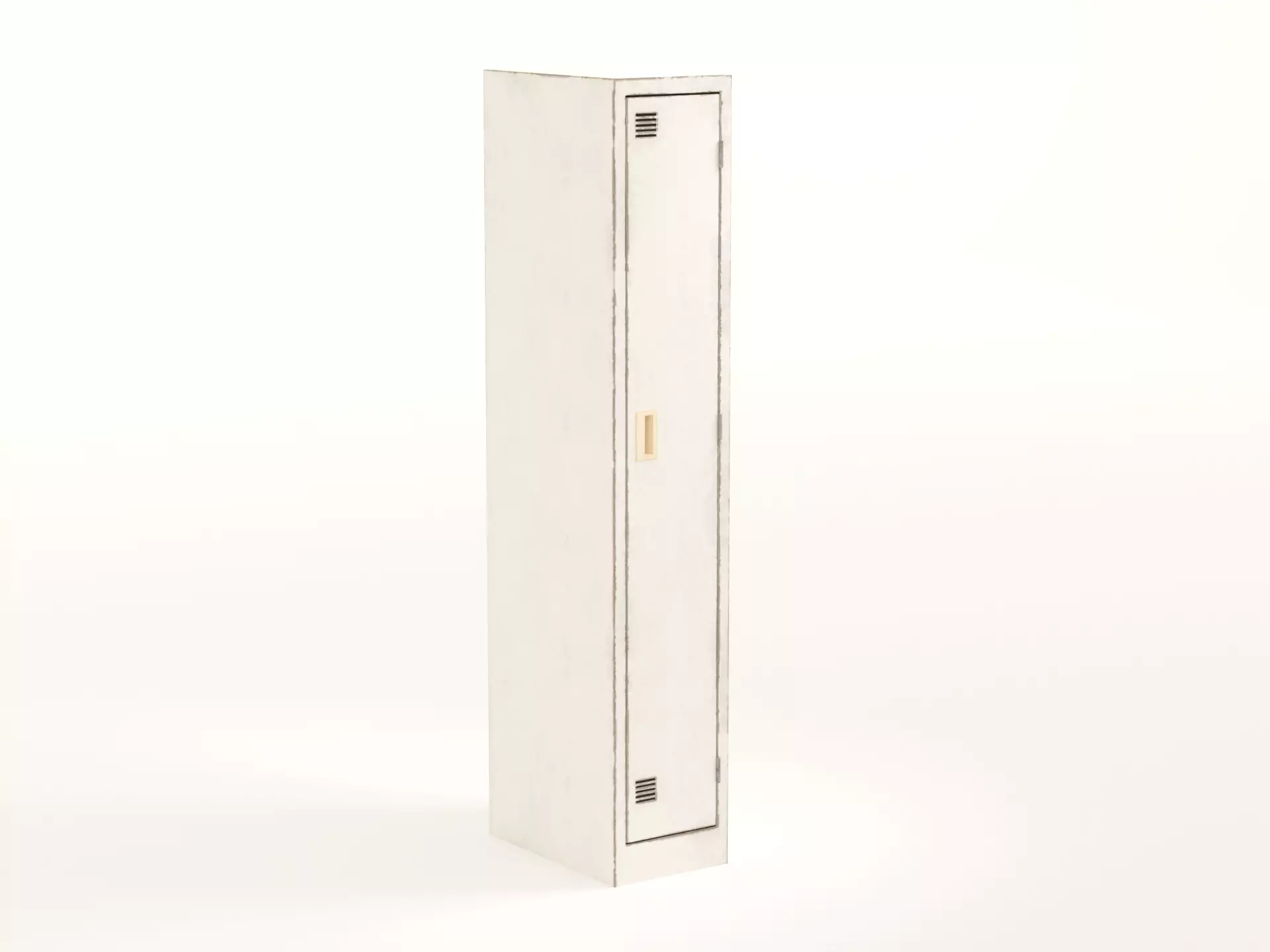 Low Poly School Gym Metal Locker Free low-poly 3D model