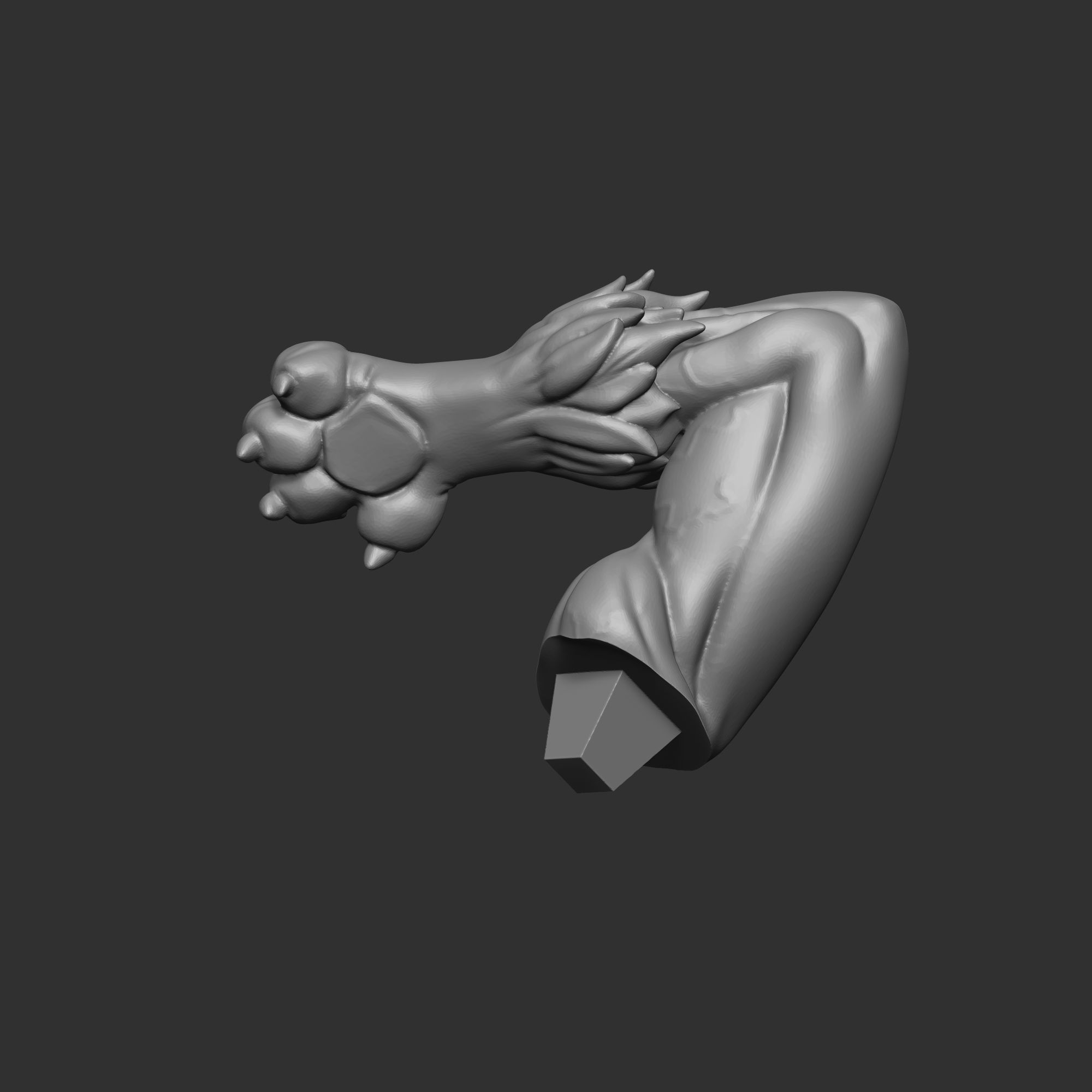 Lucario Thicc Muscle Mommy - 4 Furry variation  3D print model_19
