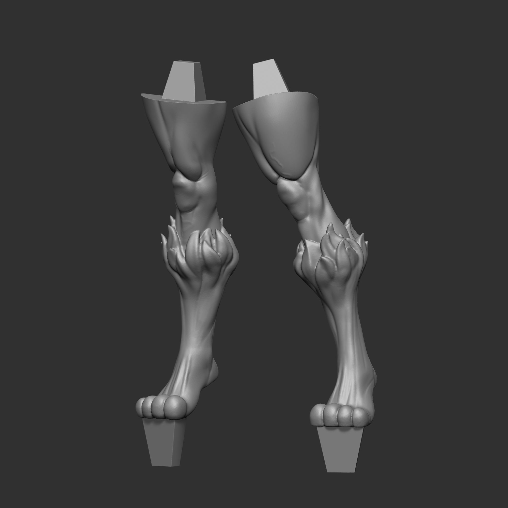 Lucario Thicc Muscle Mommy - 4 Furry variation  3D print model_27