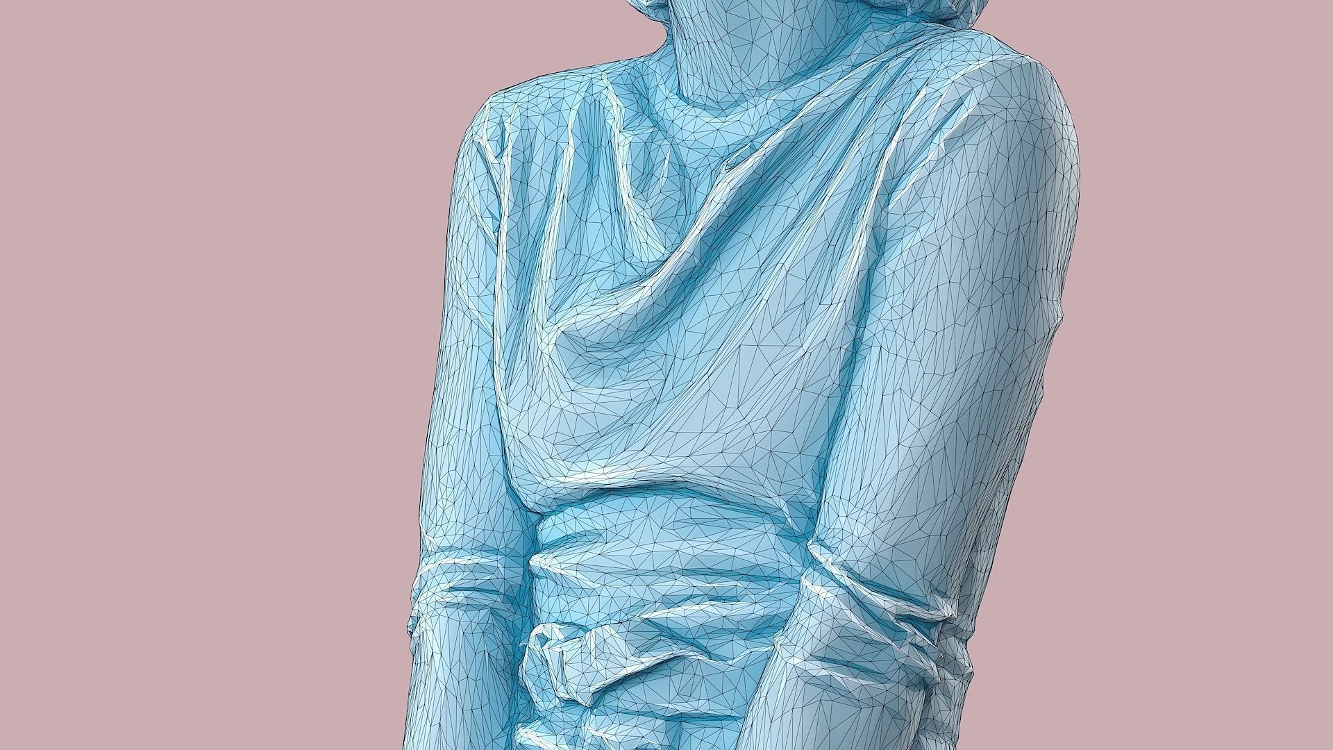 Golden Euphoria Chic Girl in Black 3D model_11