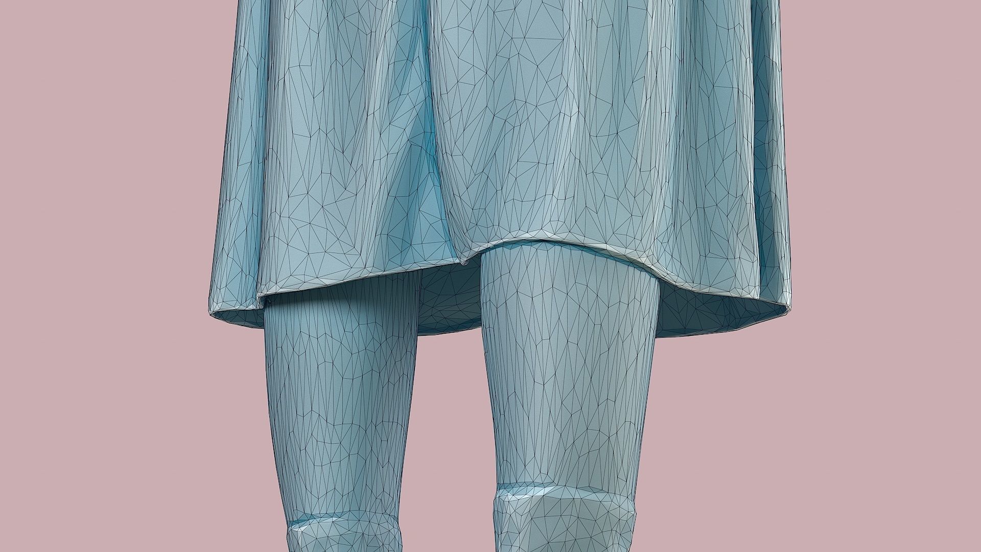 Golden Euphoria Chic Girl in Black 3D model_15