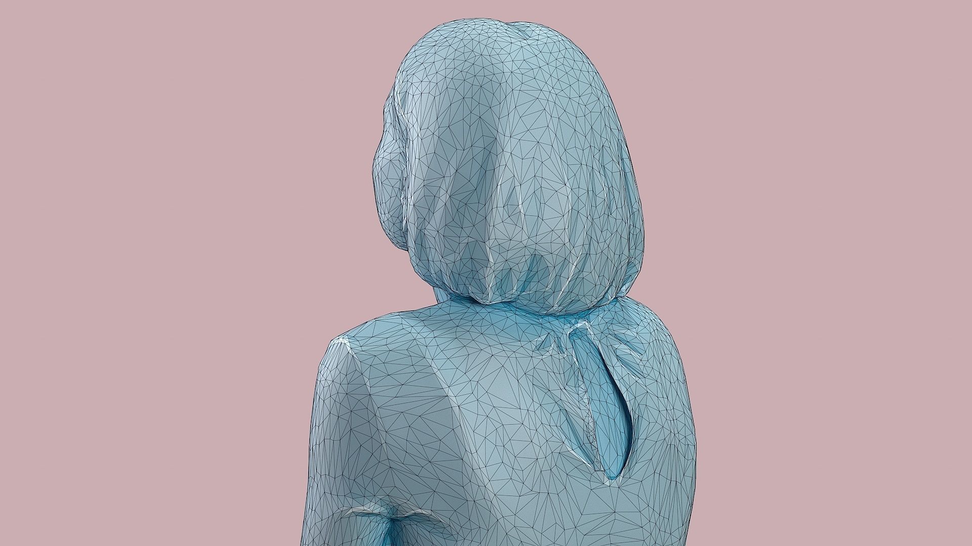 Golden Euphoria Chic Girl in Black 3D model_21