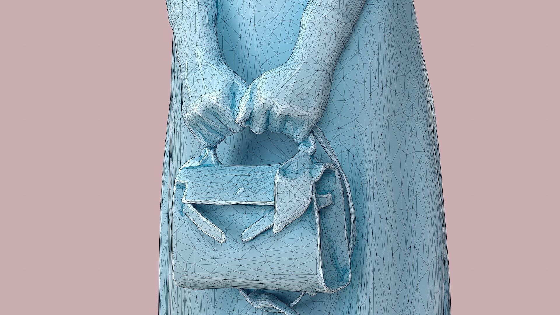 Golden Euphoria Chic Girl in Black 3D model_13