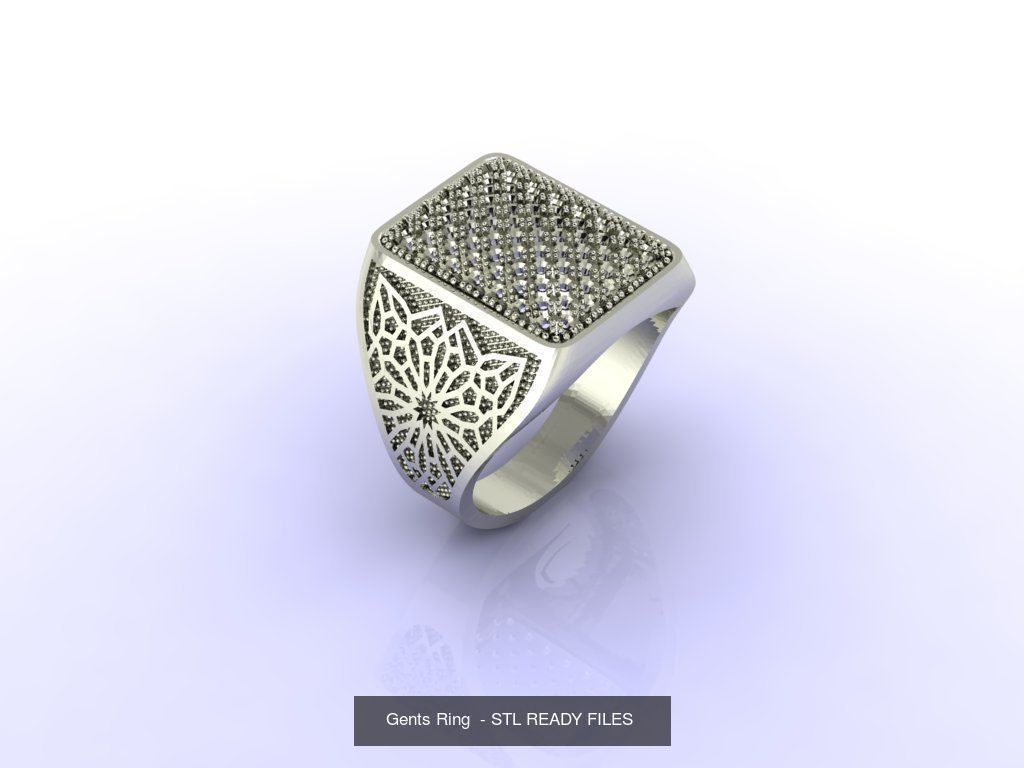 171 Mens Rings Gents Rings Mixed Model Group 3D Model Collection_48