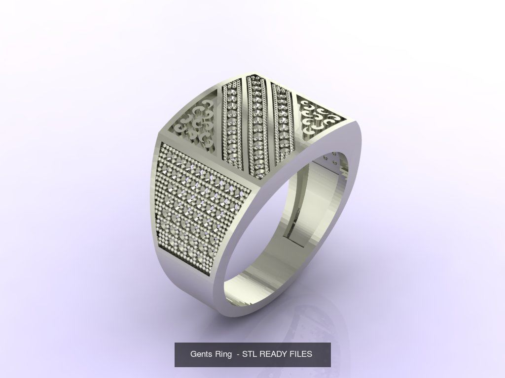 171 Mens Rings Gents Rings Mixed Model Group 3D Model Collection_67