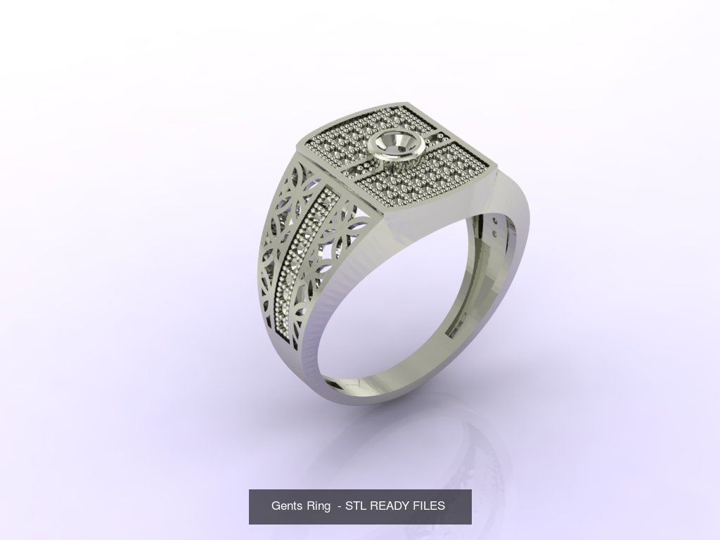171 Mens Rings Gents Rings Mixed Model Group 3D Model Collection_37