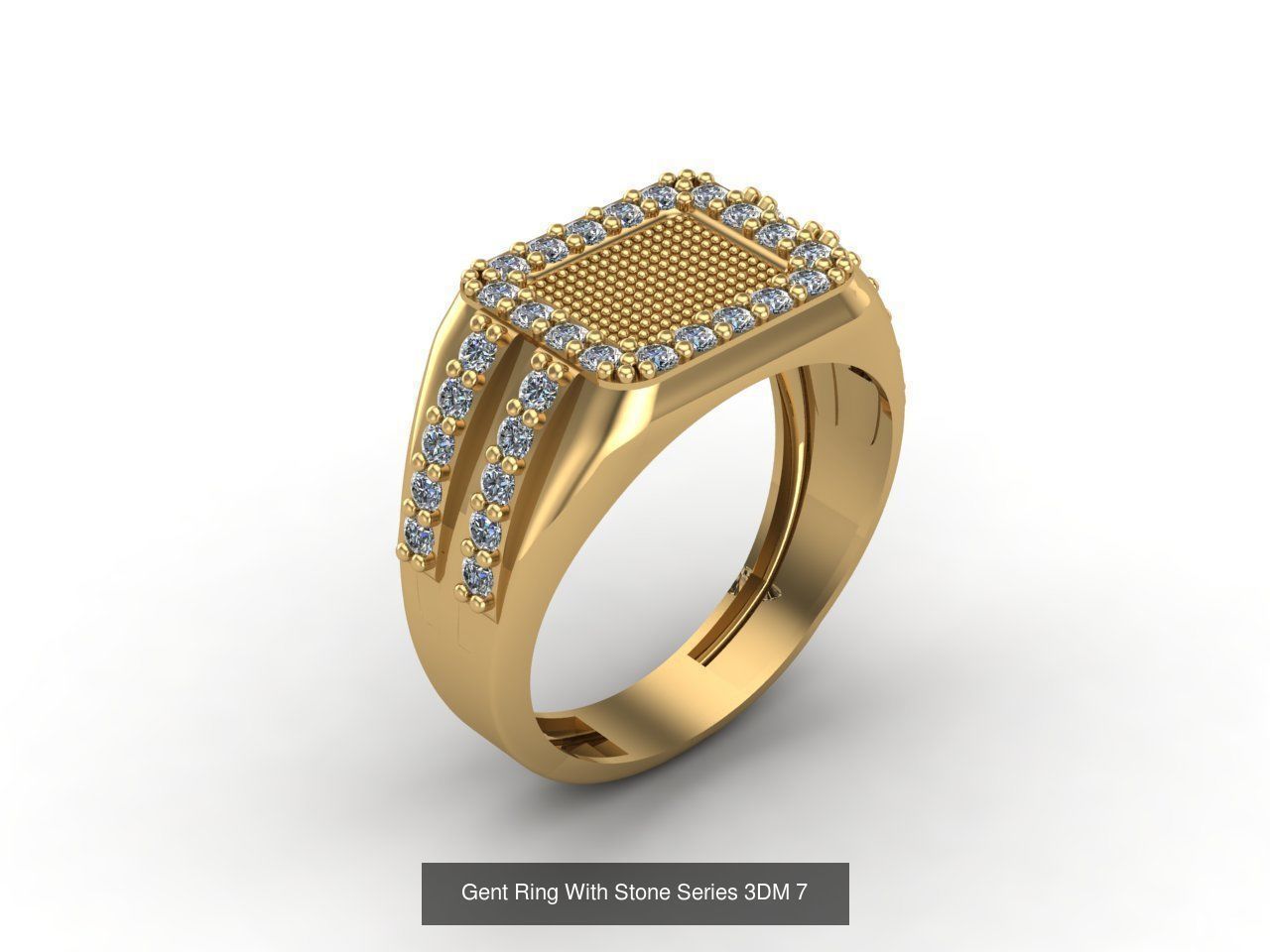 171 Mens Rings Gents Rings Mixed Model Group 3D Model Collection_100