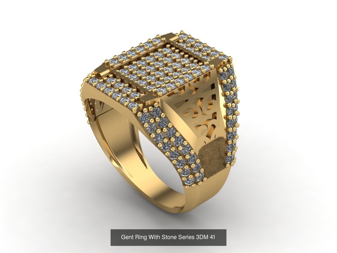171 Mens Rings Gents Rings Mixed Model Group 3D Model Collection_110