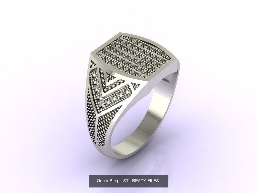 171 Mens Rings Gents Rings Mixed Model Group 3D Model Collection_39