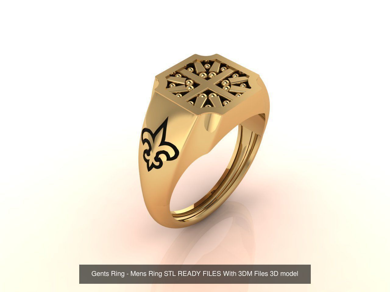 171 Mens Rings Gents Rings Mixed Model Group 3D Model Collection_150
