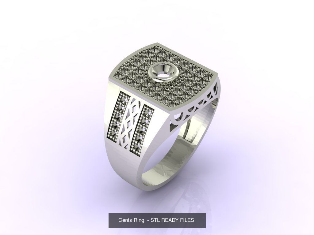 171 Mens Rings Gents Rings Mixed Model Group 3D Model Collection_87