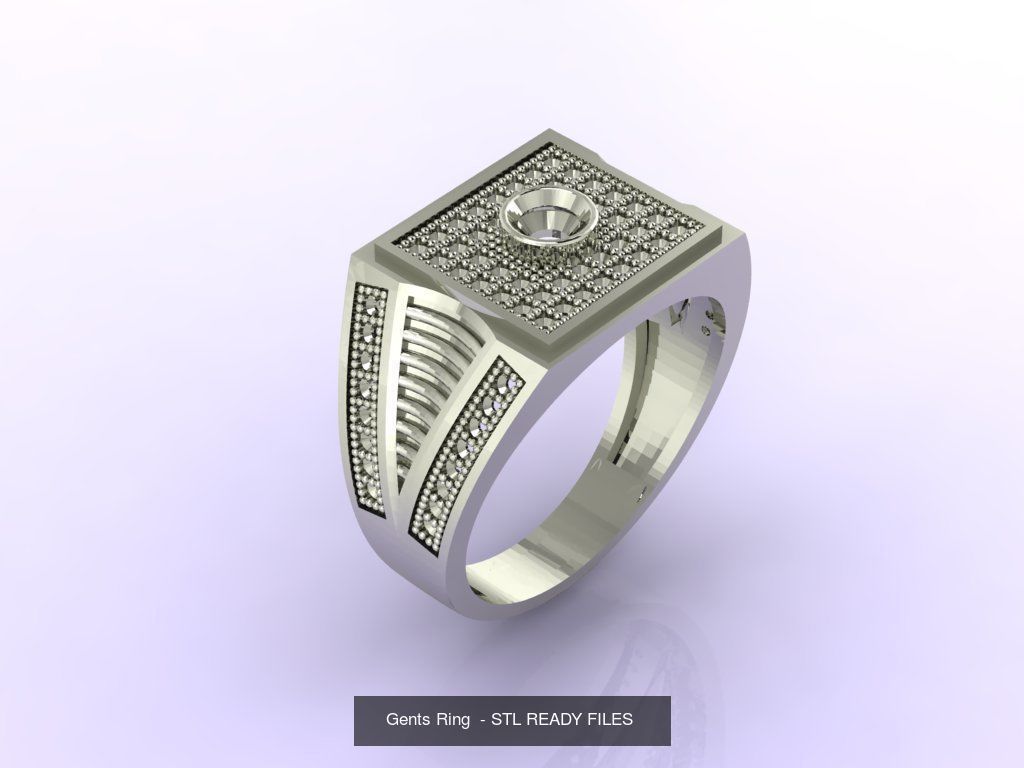 171 Mens Rings Gents Rings Mixed Model Group 3D Model Collection_46