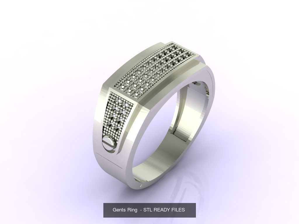 171 Mens Rings Gents Rings Mixed Model Group 3D Model Collection_88