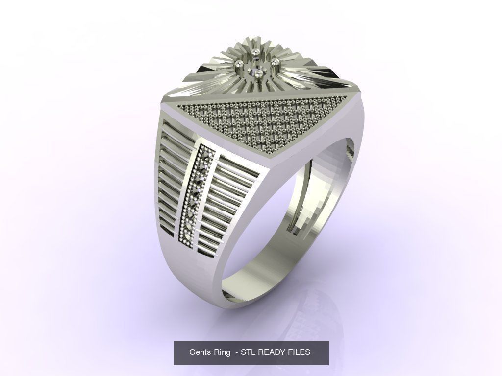 171 Mens Rings Gents Rings Mixed Model Group 3D Model Collection_89