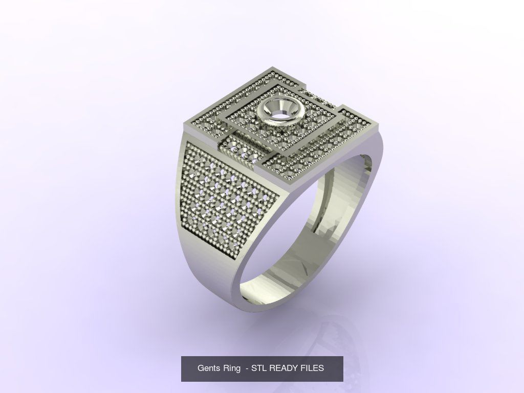 171 Mens Rings Gents Rings Mixed Model Group 3D Model Collection_56
