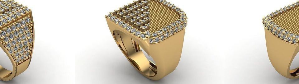171 Mens Rings Gents Rings Mixed Model Group 3D Model Collection_13