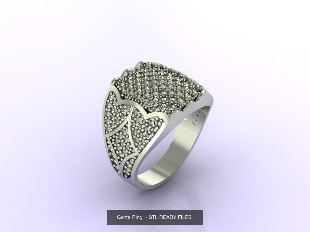 171 Mens Rings Gents Rings Mixed Model Group 3D Model Collection_66