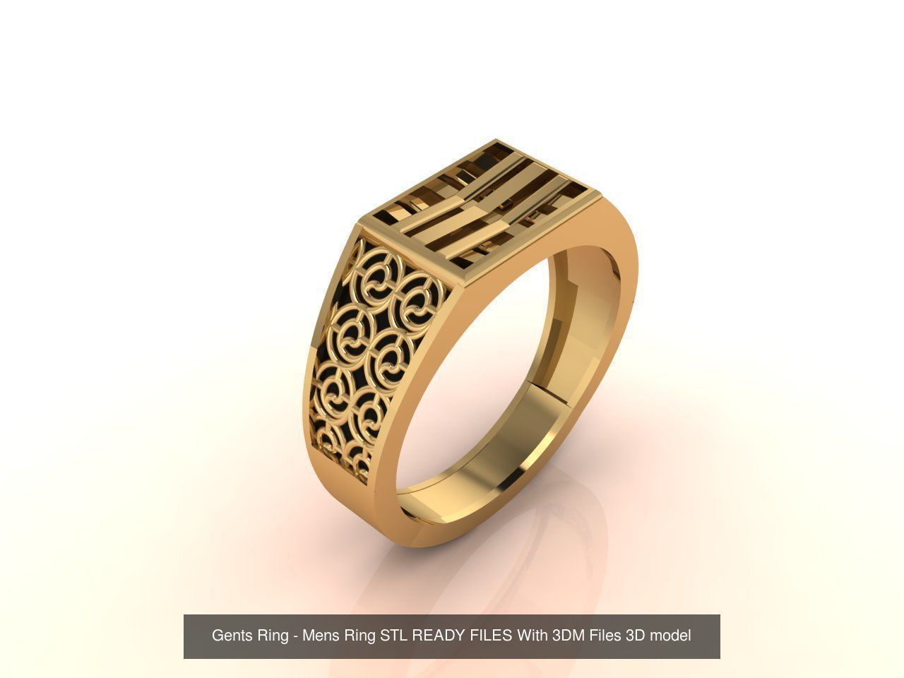 171 Mens Rings Gents Rings Mixed Model Group 3D Model Collection_164