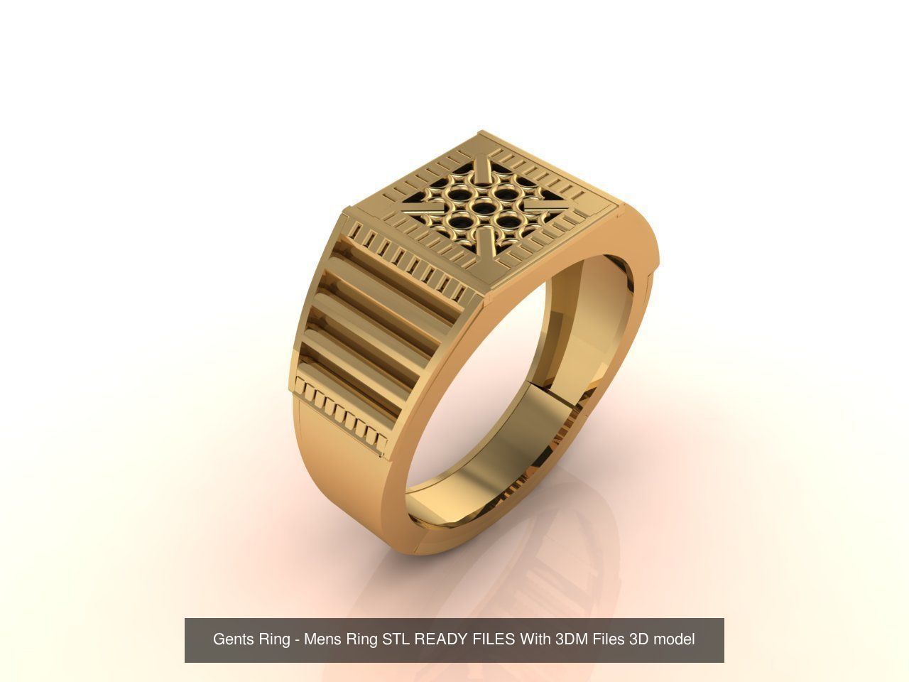 171 Mens Rings Gents Rings Mixed Model Group 3D Model Collection_171