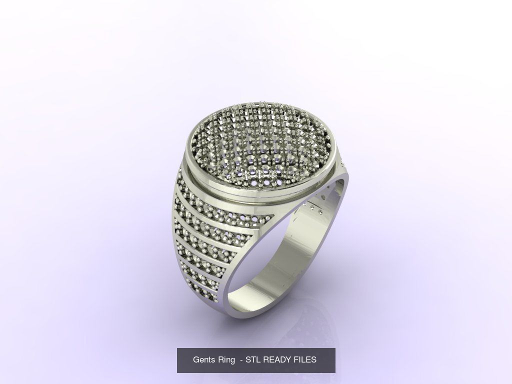 171 Mens Rings Gents Rings Mixed Model Group 3D Model Collection_57