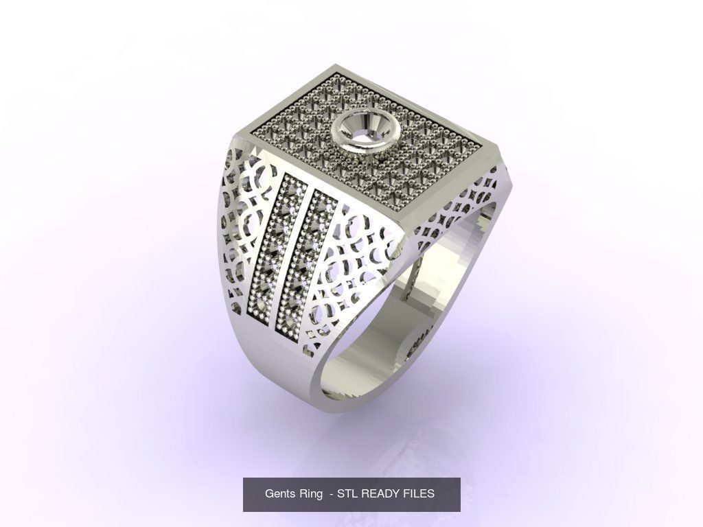 171 Mens Rings Gents Rings Mixed Model Group 3D Model Collection_92