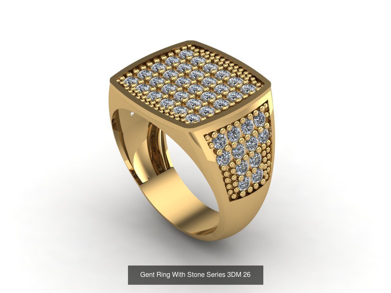 171 Mens Rings Gents Rings Mixed Model Group 3D Model Collection_125