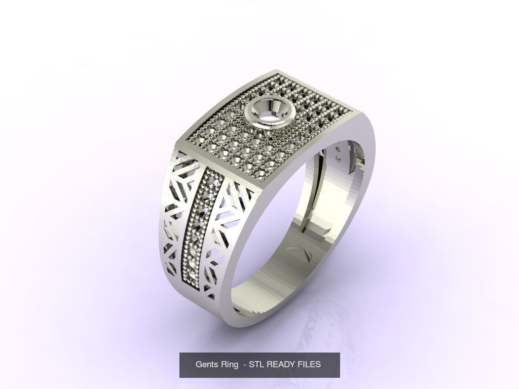 171 Mens Rings Gents Rings Mixed Model Group 3D Model Collection_86