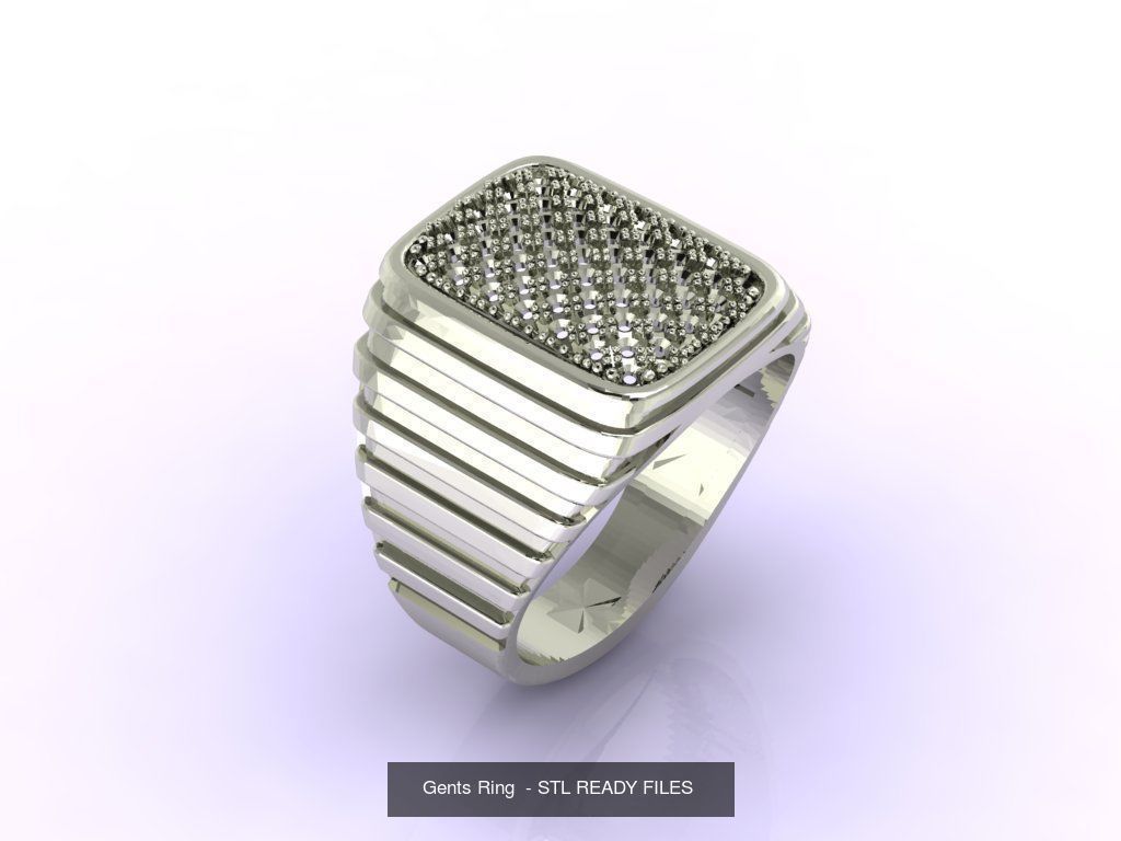 171 Mens Rings Gents Rings Mixed Model Group 3D Model Collection_73