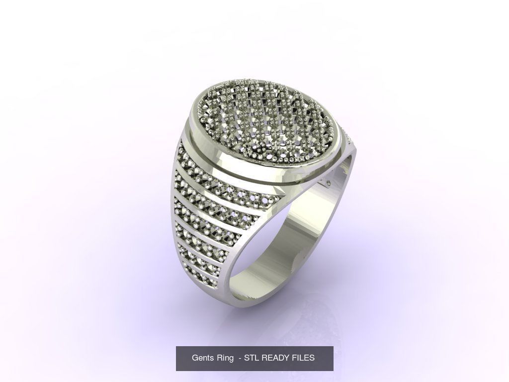 171 Mens Rings Gents Rings Mixed Model Group 3D Model Collection_75