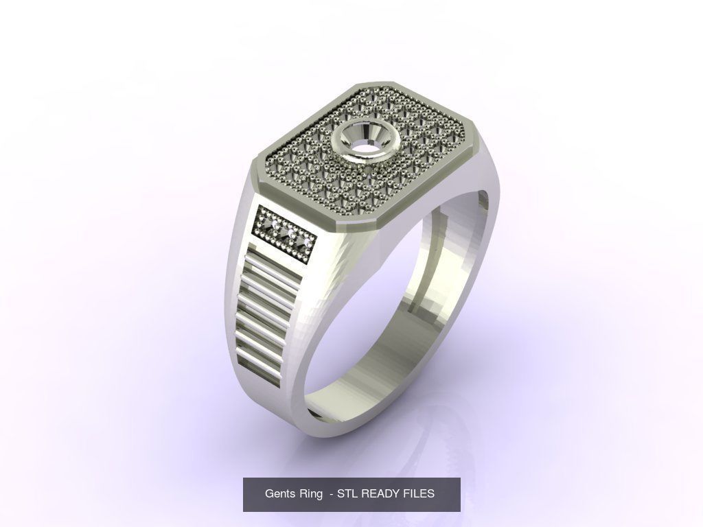171 Mens Rings Gents Rings Mixed Model Group 3D Model Collection_81