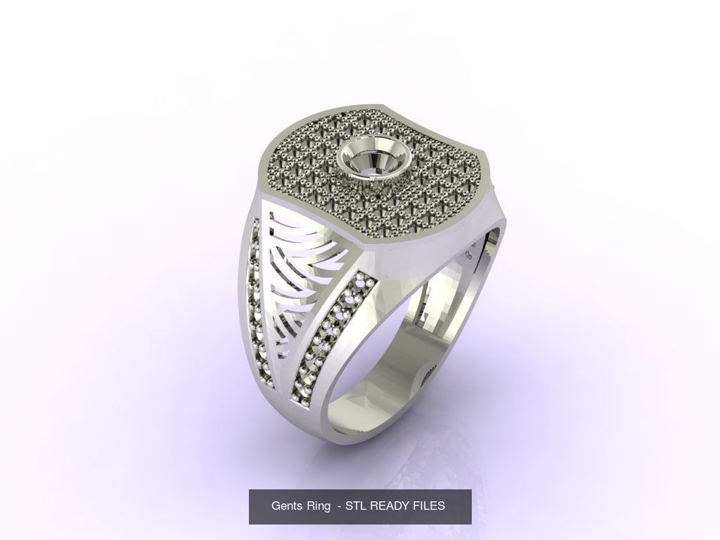 171 Mens Rings Gents Rings Mixed Model Group 3D Model Collection_40
