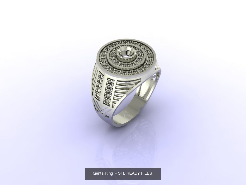 171 Mens Rings Gents Rings Mixed Model Group 3D Model Collection_70