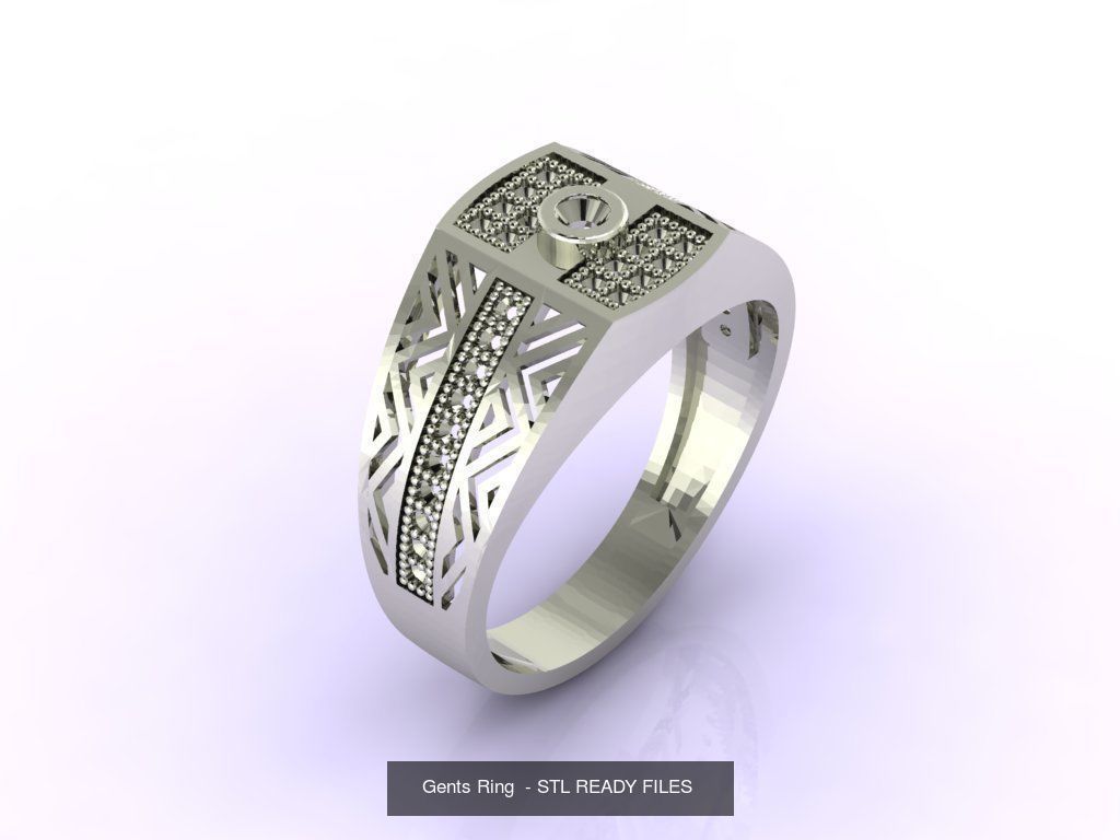 171 Mens Rings Gents Rings Mixed Model Group 3D Model Collection_74