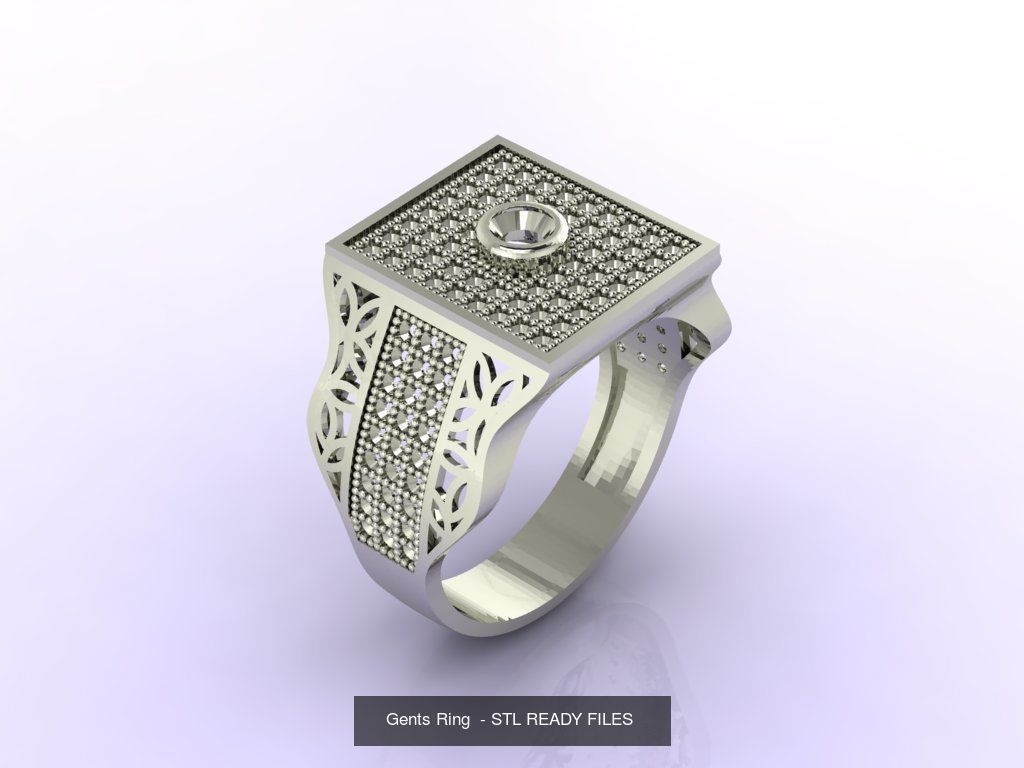 171 Mens Rings Gents Rings Mixed Model Group 3D Model Collection_65