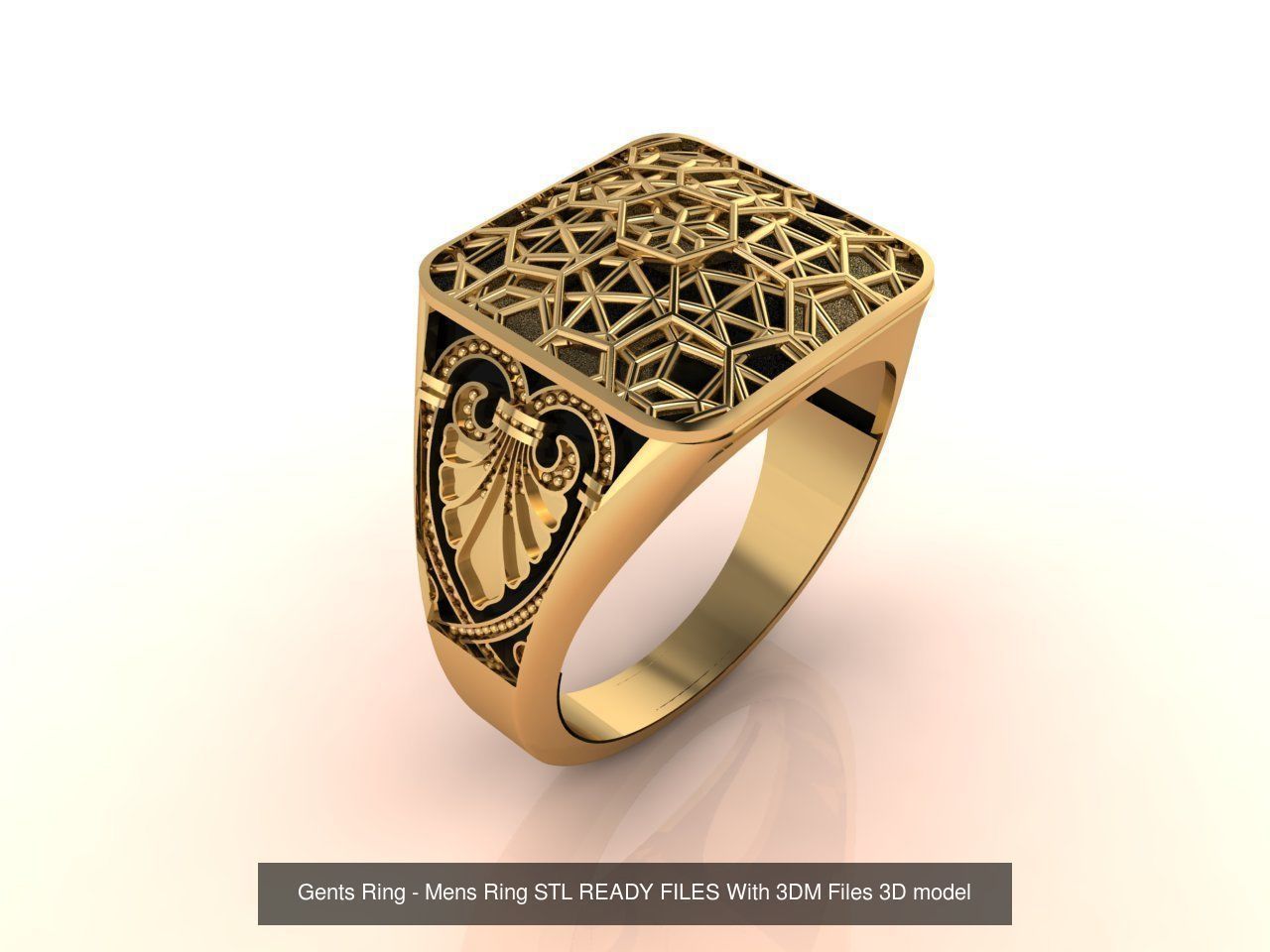 171 Mens Rings Gents Rings Mixed Model Group 3D Model Collection_155