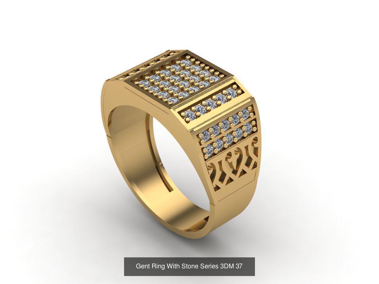 171 Mens Rings Gents Rings Mixed Model Group 3D Model Collection_114