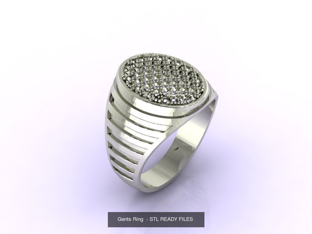 171 Mens Rings Gents Rings Mixed Model Group 3D Model Collection_85