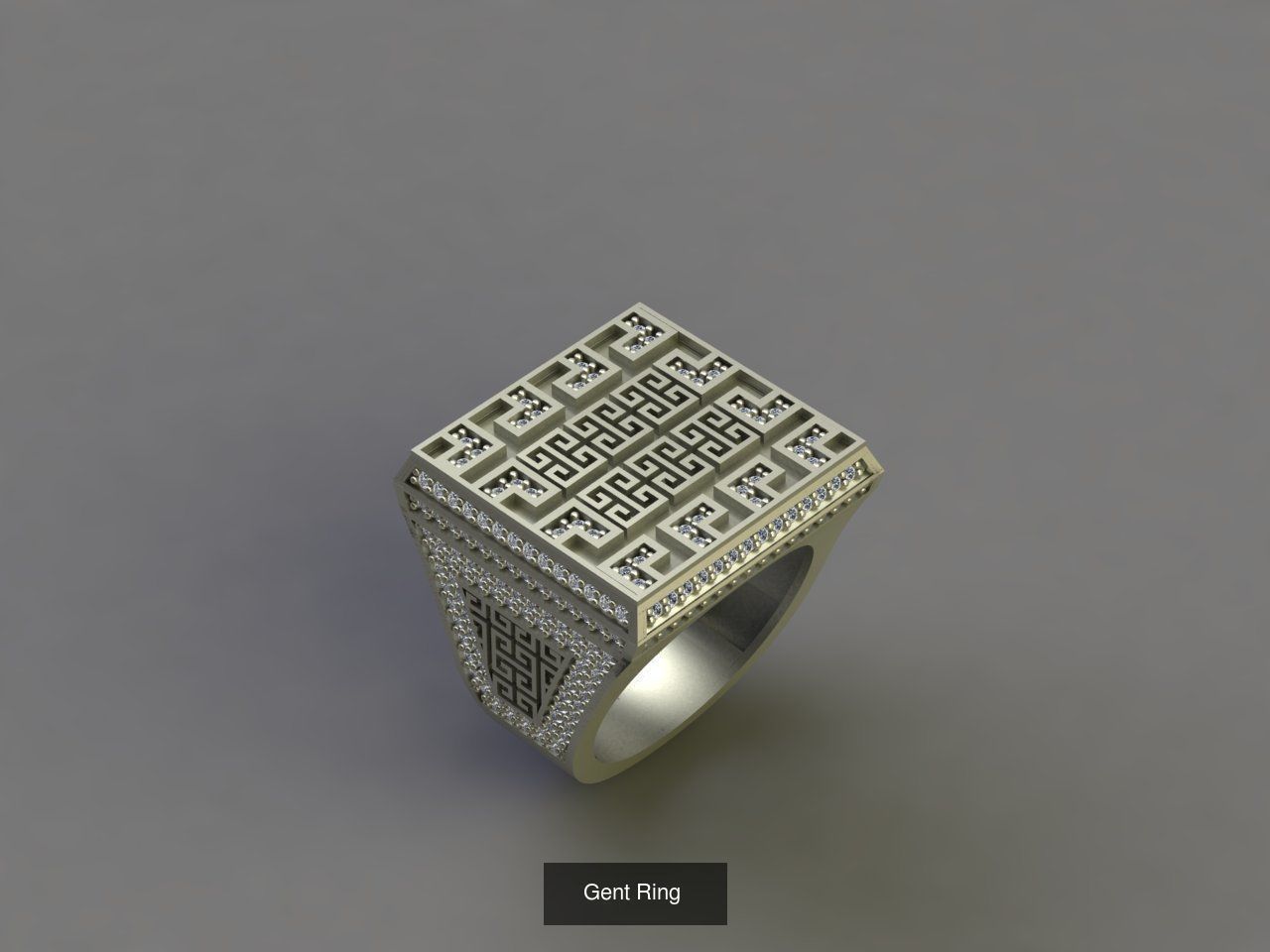 171 Mens Rings Gents Rings Mixed Model Group 3D Model Collection_97