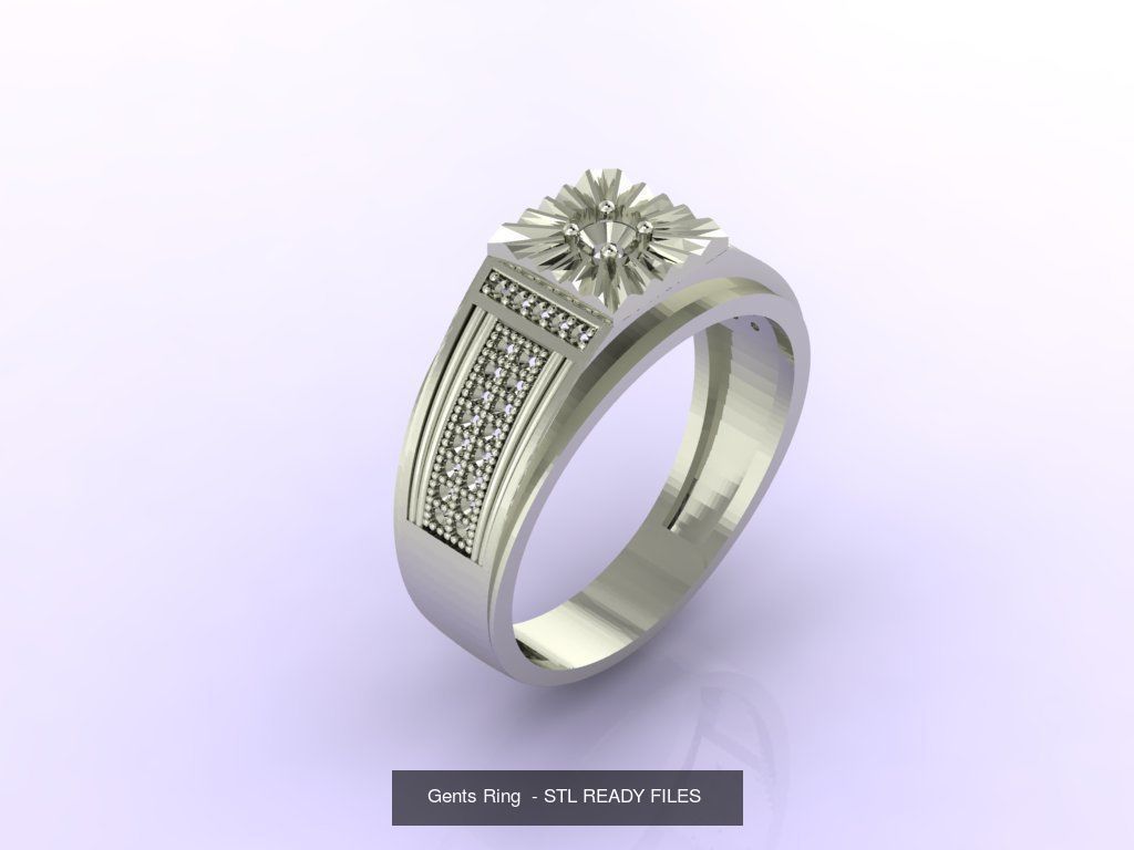 171 Mens Rings Gents Rings Mixed Model Group 3D Model Collection_52