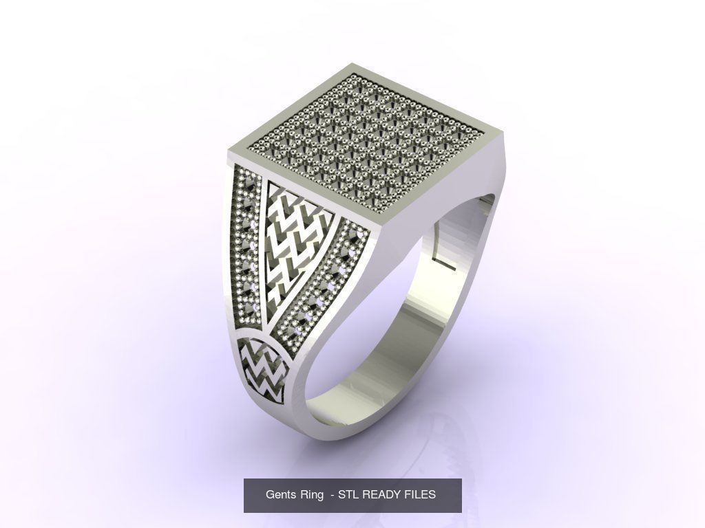 171 Mens Rings Gents Rings Mixed Model Group 3D Model Collection_34